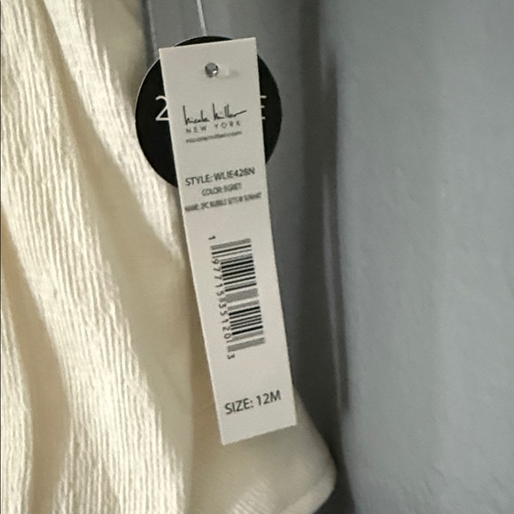 Nicole Miller Cream and Black Baby Romper - Picture 4 of 5